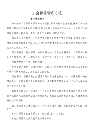 工会预算管理办法.docx