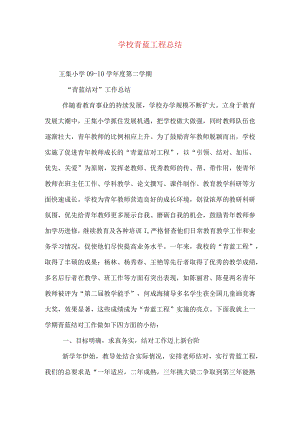 学校青蓝工程总结(三).docx