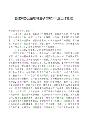 领导班子2023年度工作总结.docx