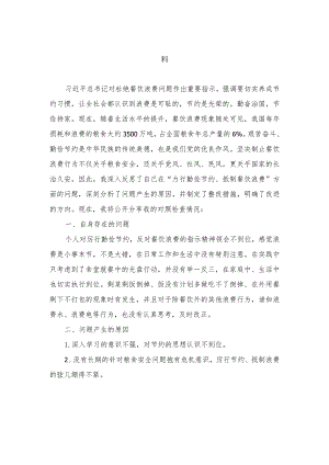 （4篇）2024年对照党政机关“过紧日子、厉行节约反对浪费”方面发言材料.docx