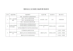 饶阳县公安局联合抽查事项清单.docx