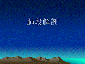 CT正常彩色解剖图肺段.ppt