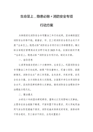 生命至上隐患必除”消防安全专项行动方案.docx