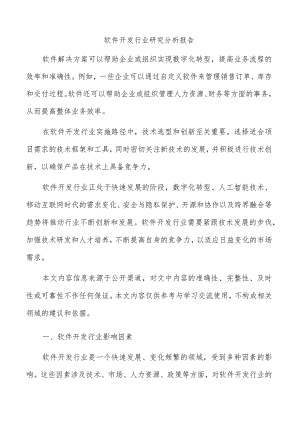 软件开发行业研究分析报告.docx