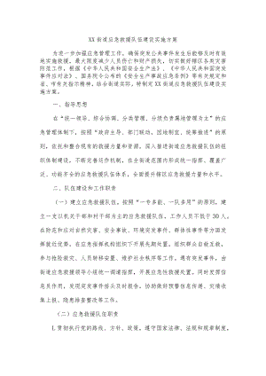 街道应急救援队伍建设实施方案.docx