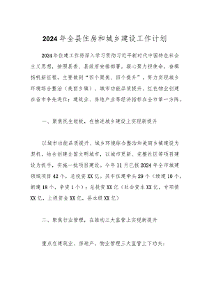 2024年全县住房和城乡建设工作计划.docx