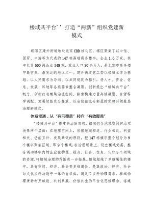 “楼域共平台”打造“两新”组织党建新模式.docx