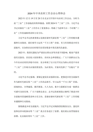 学习2024年中央农村工作会议心得体会.docx