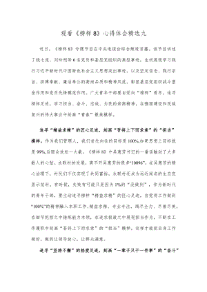 观看《榜样8》心得体会精选九.docx