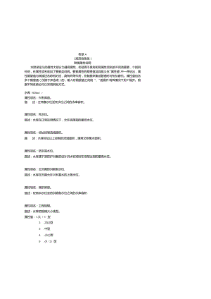 水利工程信息分类与编码附属属性说明、编码对照表、要素代码编码结构.docx
