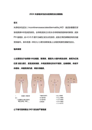 2024失禁相关性皮炎的预防及处理措施.docx