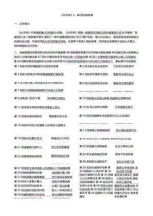 2024《水浒传》1-50回内容梳理(完整版).docx