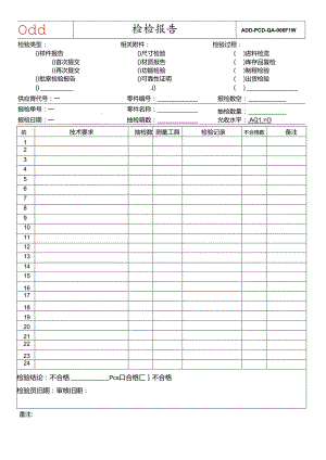 供应商质量管理手册-附表.docx