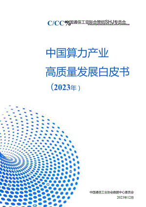 中国算力产业高质量发展白皮书.docx