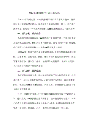 2024年XX镇驻村干部工作纪实.docx