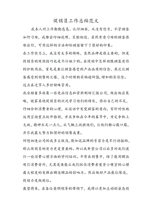 促销员工作总结范文.docx