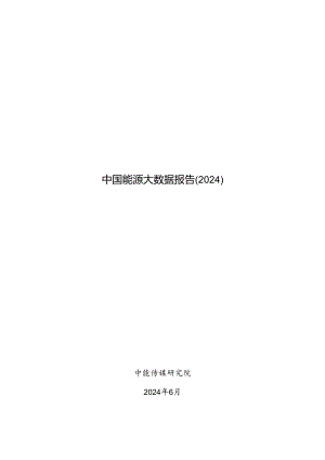 中国能源大数据报告（2024）-中能传媒研究院-2024.6.docx