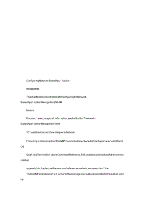 CISCO官方配置手册NBAR.docx