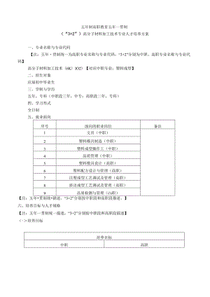 五年一贯制（3+2）高分子材料加工技术专业人才培养方案.docx
