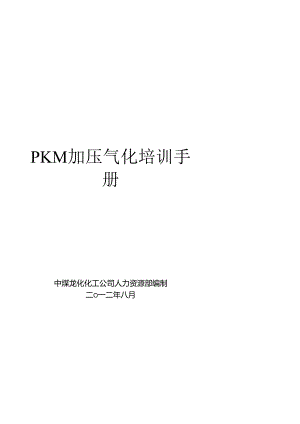 PKM加压气化培训手册.docx