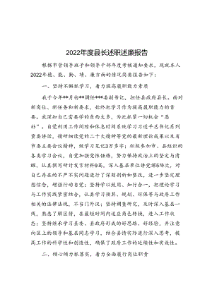 2022年度县长述职述廉报告.docx