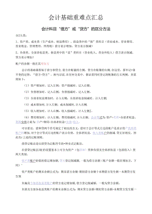 会计基础重难点汇总.docx