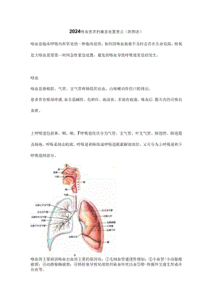 2024咯血患者的紧急处置要点（附图表）.docx