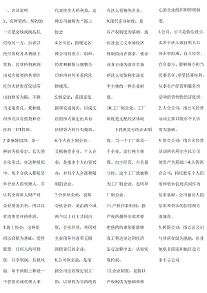 公司概论复习资料排好版的哦.docx