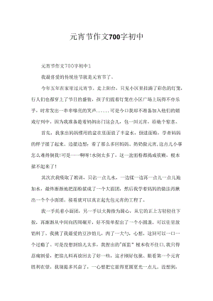 元宵节作文700字初中.docx