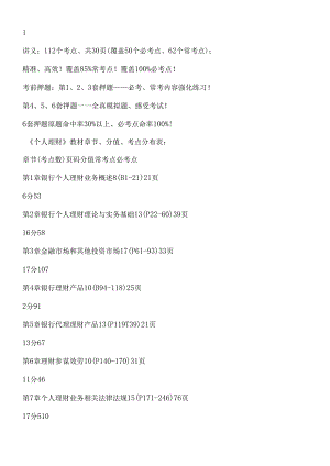 XXXX个人理财讲义笔记.docx