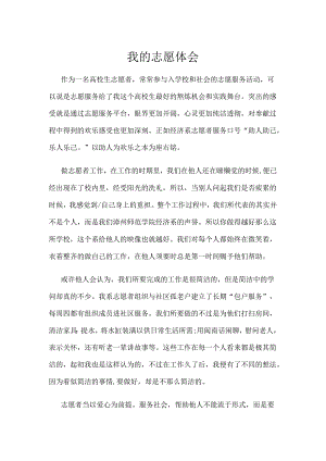 优秀志愿者心得体会.docx