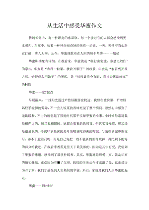 从生活中感受幸福作文.docx