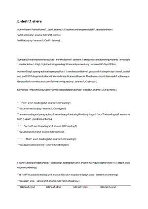 《IUCr Journals-International Union of Crystallography》期刊投稿模板.docx