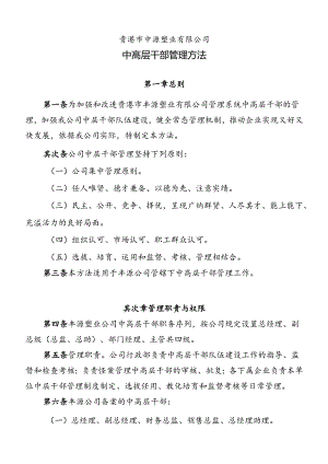 企业中层干部管理办法.docx