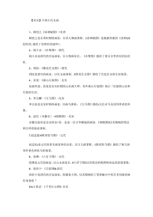 【常识】中国古代名画.docx