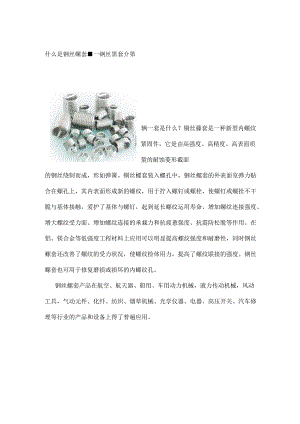 什么是钢丝螺套.docx