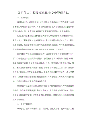 公司危大工程及高危作业安全管理办法.docx
