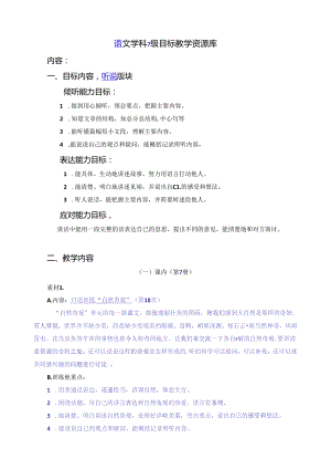 七级目标听说教学资源库.docx