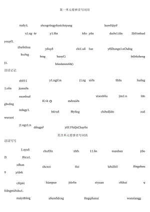人教版小学六年级下册看拼音写词语(全)[1].docx
