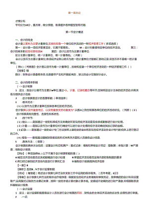XXXX年上海会计从业资格考试会计基础讲义.docx
