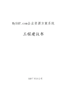 sap公司给太太口服液的方案书.docx