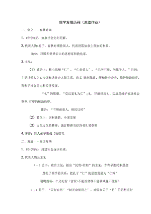 儒学的发展历程原创总结.docx