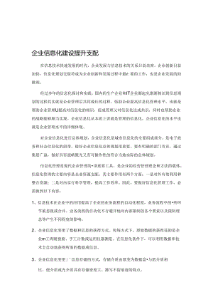 企业信息化建设提升计划.docx