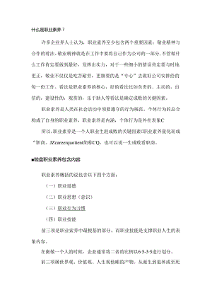 什么是职业素养.docx