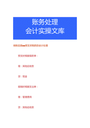 做账实操-预支采购款的会计处理.docx