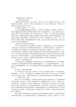 大学生村官工作情况汇报.docx