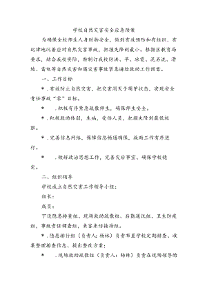 学校自然灾害安全应急预案.docx