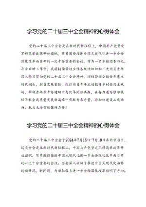 党员学习党的二十届三中全会精神的心得感悟样本33篇.docx