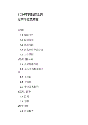 2024年药品安全突发事件应急预案.docx