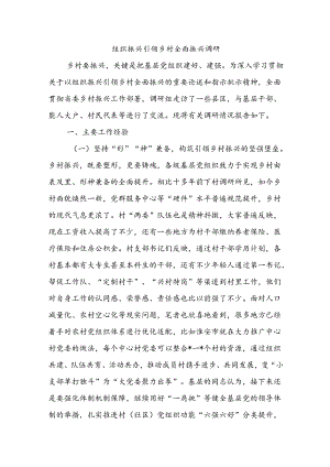 组织振兴引领乡村全面振兴调研.docx